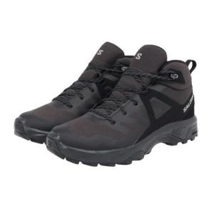サロモン（SALOMON）（メンズ）トレッキングシューズ 登山靴 山登り EXEO MID GTX L47523600 ブラック ハイカット ゴアテックス 防水