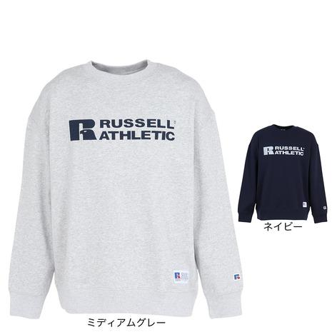 ラッセル（RUSSELL）（メンズ）C100 ブランドロゴ クルーネック スウェットシャツ RBM2...