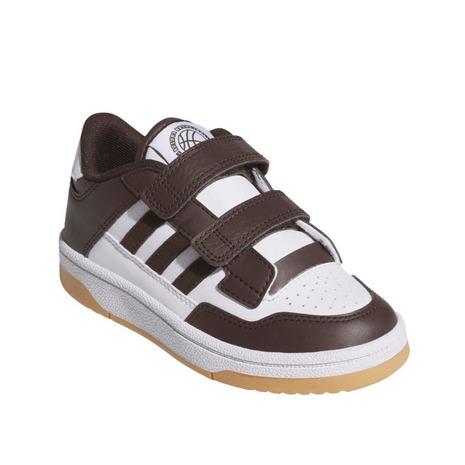 アディダス（adidas）（キッズ）ジュニアスポーツシューズ ベルクロ ベルト付き スニーカー ラピ...