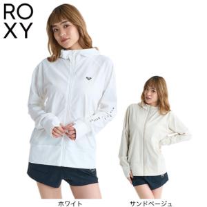 ロキシー（ROXY）（レディース）ラッシュガード 長袖 HISTORICAL ロゴ ジップラッシュフーディ 26SPRLY261035｜VictoriaSurf&SnowYahoo!店