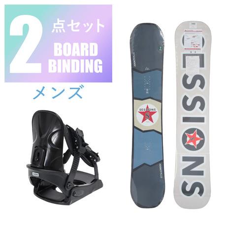 セッションズ（SESSIONS）（メンズ）スノーボード 2点セット 板 ビンディング 金具 ADDI...