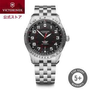 ビクトリノックス 公式 腕時計 VICTORINOX Airboss エアボス ブラック  241888 日本正規品 保証書付  時計 メンズ 自動巻き 機械式 メカニカル 防水｜victorinox