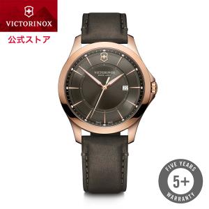 ビクトリノックス 公式 腕時計 VICTORINOX Alliance アライアンス  チャコールグレー・レザーグレー  241908 日本正規品 保証書付  時計 メンズ 防水｜victorinox