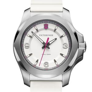 公式 ビクトリノックス 腕時計 VICTORINOX I.N.O.X. V イノックスV ホワイト ラバーベルト 241921 日本正規 5年保証  レディース ウォッチ 防水