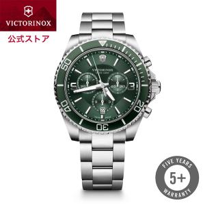 ビクトリノックス 公式 腕時計 VICTORINOX MAVERICK マーベリック クロノグラフ グリーン  241946 ステンレススチール 日本正規 保証書  時計｜victorinox