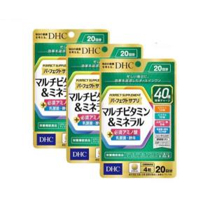 DHC パーフェクトサプリ マルチビタミン＆ミネラル 20日分 80粒×3袋セット