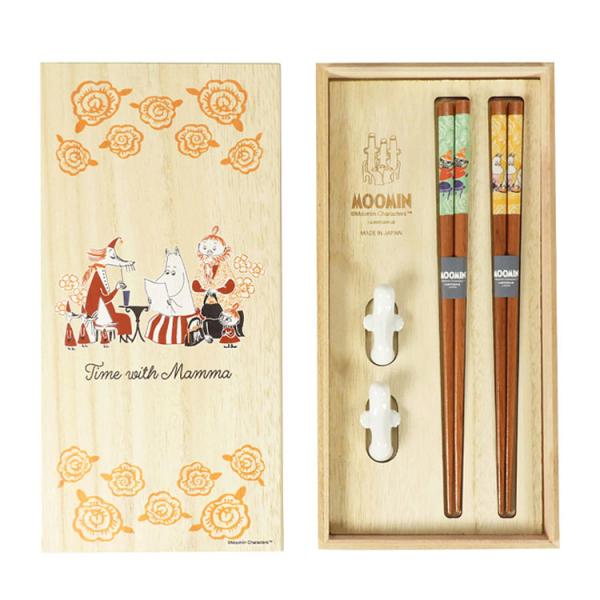 山加商店 ムーミン 木箱入り ペア箸セット Time with Mamma MM9500-842H ...