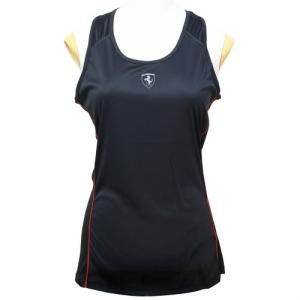 Ferrari フェラーリ レディース クラシック Vネック Tee ワイン
