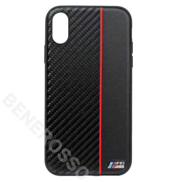 BMW iPhone XR Bi-Material Carbon ハードケース ブラック / Red...