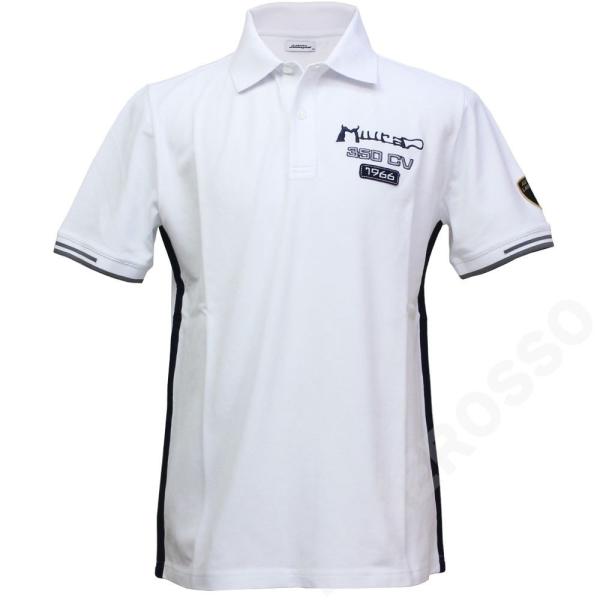 ランボルギーニ メンズ Miura SS ポロ ホワイト（Bianco Isi）9012212CCW...