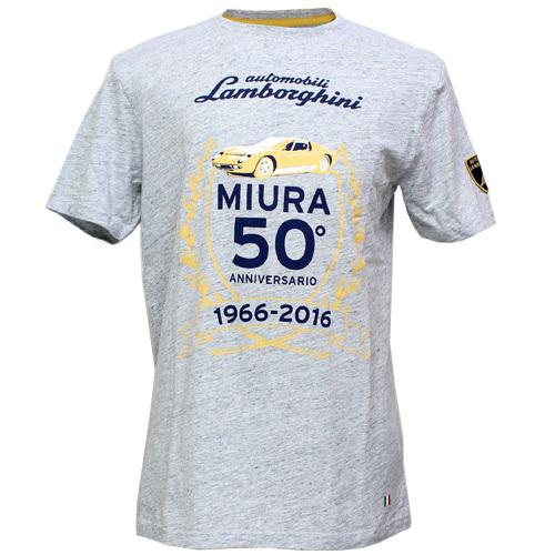ランボルギーニ メンズ Miura 50° アニバーサリー Tシャツ グレイ 9010128CCE0...