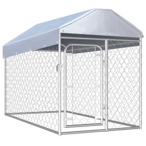 屋根付き 屋外用 犬小屋 200x100x125cm｜vidaXL