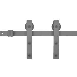 ZEKOO 吊り引き戸 レール バーンドア金具 6FT/1.83m Q235炭素鋼 耐荷重