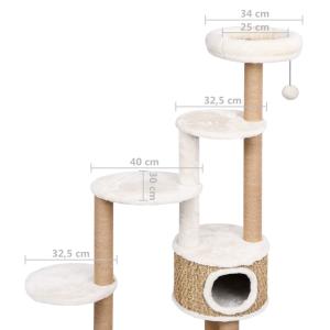 キャットタワー 高級クッション&爪とぎポール付...の詳細画像5