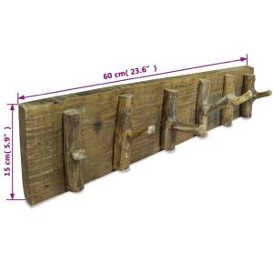 コートラック 無垢の再生木材 60x15cmの詳細画像2