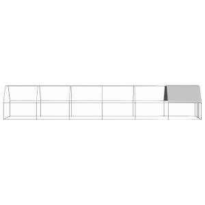 屋外鶏用ケージ 2x12x2m 亜鉛メッキ鋼製の詳細画像2