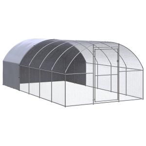 屋外鶏小屋 3x6x2 m 亜鉛メッキ鋼製の詳細画像1