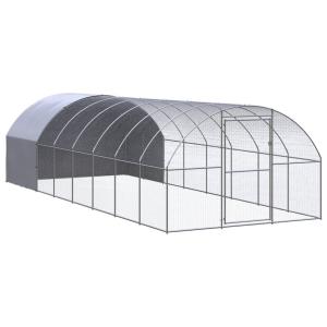 屋外鶏小屋 3x8x2 m 亜鉛メッキ鋼製の商品画像