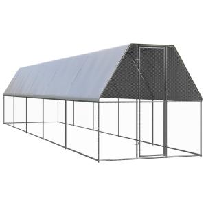 屋外鶏小屋 2x10x2m 亜鉛メッキ鋼製の詳細画像1
