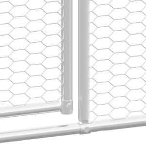 屋外鶏小屋 2x10x2m 亜鉛メッキ鋼製の詳細画像3
