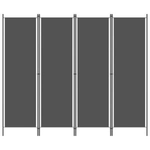 間仕切り パネル4枚 ブラック 200x180cmの詳細画像1