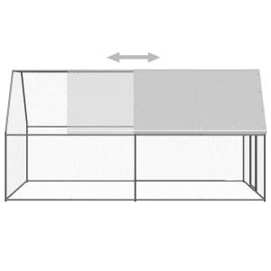 鶏小屋 2x4x2m 亜鉛メッキ鋼製の詳細画像1