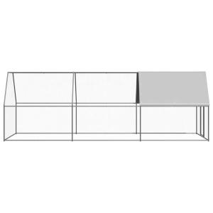 鶏小屋 2x6x2m 亜鉛メッキ鋼製の詳細画像4