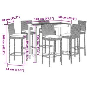 バーテーブル セット チェア おしゃれ カウン...の詳細画像3
