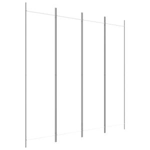 4枚パネル 間仕切り ホワイト 200x200cm 布製