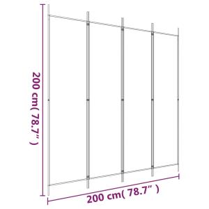 4枚パネル 間仕切り ホワイト 200x200...の詳細画像4