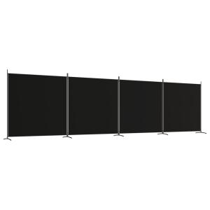 6枚パネル 間仕切り ブラック 698x180 ...の商品画像