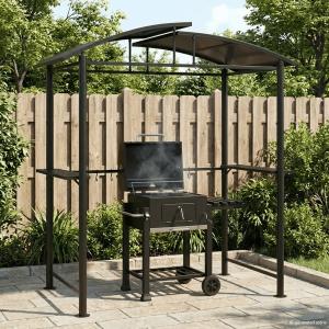 BBQ ガゼボ サイドシェルフ付き アントラシ...の詳細画像5