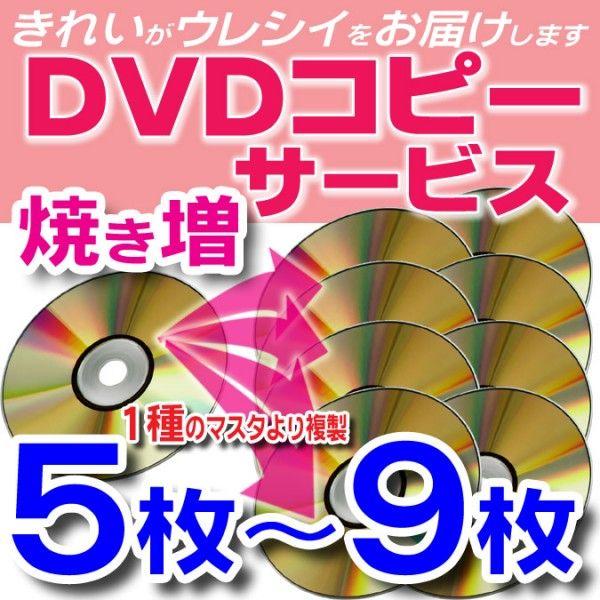 【DVD コピー】1種のマスタから5枚〜9枚の複製(DVDディスク・スリムケース込)