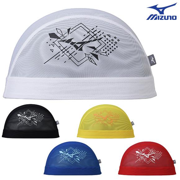 26春夏 MIZUNO ミズノ メッシュキャップ Mサイズ N2JWD501 水泳 競泳 練習 ネコ...