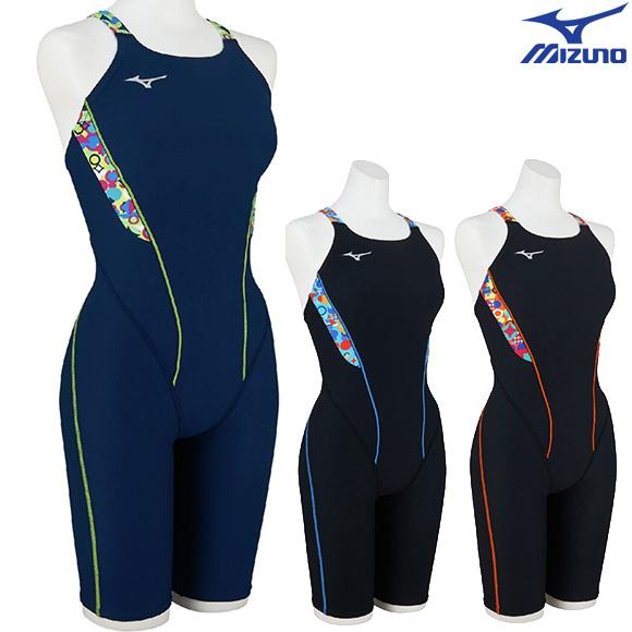 26春夏 MIZUNO ミズノ エクサースーツ N2MGD287 レディス ハーフスーツ 練習水着 ...