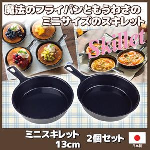 ミニスキレット 13cm 2個セット　フライパン ミニフライパン スキレット SNS 日本製