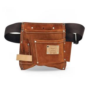 腰袋 工具差し 腰道具 釘袋 工具 ベルト 便利 495 ヘリテージ レザー Heritage Leather 5ポケット ツール ポーチ ブラウン 茶 アメリカ