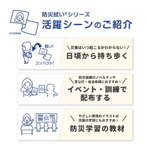 手ぬぐい おしゃれ くまモン 防災拭い 防災グ...の詳細画像5