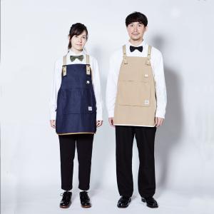 エプロン ACTS ボタン止め おしゃれ メン...の詳細画像1