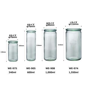 WECK ストレートシェイプ 340ml ウェ...の詳細画像5