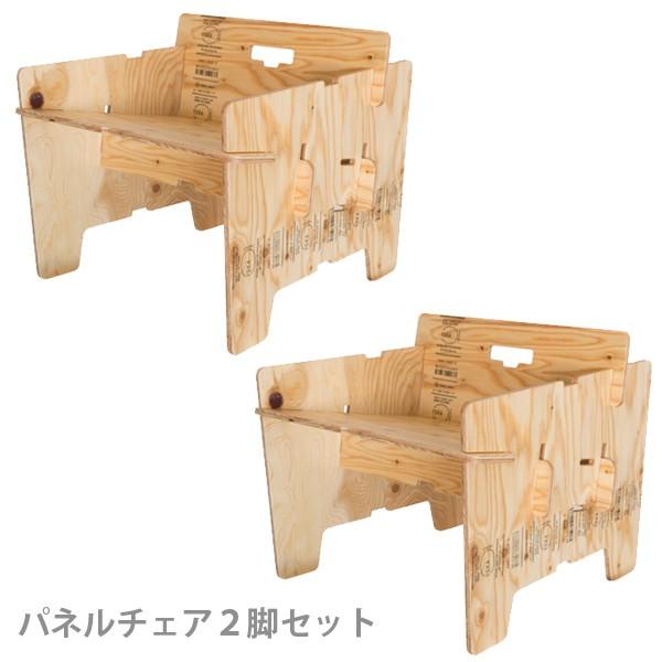 アウトドア チェア 折りたたみ椅子 キャンプ 椅子 木製 折りたたみ パネルチェア D 2脚セット ...