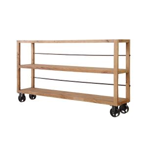 MOSH ムート MUT シェルフ W ワイド ガルト GART 高さ1m 木製 オープン ラック キャスター付 棚 収納 アイアン おしゃれ ヴィンテージ 加工