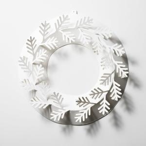 もみの木 M ペーパー リース 樅 シンプル ホワイト Paper Wreath 紙 白 おしゃれ 飾り 玄関 オーナメン おしゃれ インテリア クリスマス 伊藤千織 デザイン 玄関