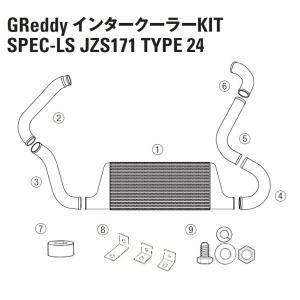 TRUST クラウン JZS171 1JZ-GTE用 インタークーラー SPEC-LS