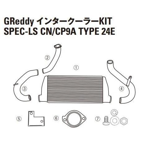 【TRUST/トラスト】 GReddy インタークーラー スペックLS リペアパーツ ランサーEvo...