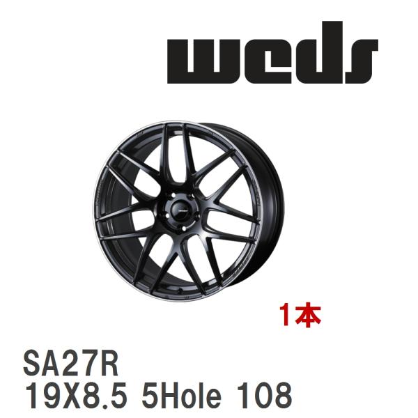 【WEDS】 アルミホイール 1本 WedsSport SA-27R 19X8.5 +40 5穴 P...
