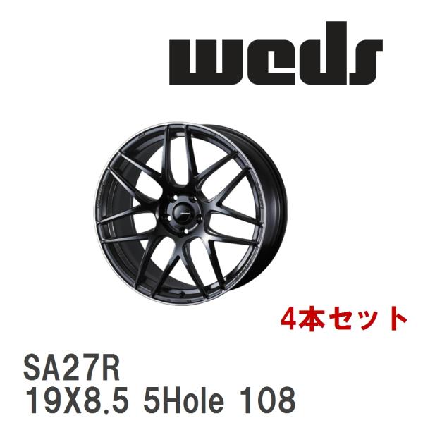 【WEDS】 アルミホイール 4本セット WedsSport SA-27R 19X8.5 +40 5...