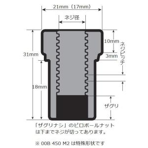 【CUSCO/クスコ】 ピロボールナット 適合：M12×1.25ザグリナシ ザグリ深さ(mm)：- [00B 450 I]｜ビゴラス