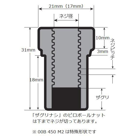 【CUSCO/クスコ】 ピロボールナット 適合：M12×1.25ザグリナシ ザグリ深さ(mm)：- ...