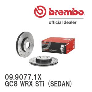 brembo Xtraブレーキローター 左右セット 09.9077.1X スバル インプレッサ (GC系) GC8 WRX STi (SEDAN) 97/9〜98/8 フロント｜vigoras